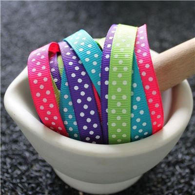 swiss dot ribbons